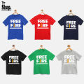 The Shop - FREE FIRE T Shirt For Boys & Girls Kids, Round Neck Half Sleeves T-Shirt, 1 Year To 14 Years - FF-BG1. 
