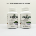 Pack of 2 Bottles -Moringa Oleifera Caps 180  Organic Moringa Pills Capsules , Weight Loose ,مورنگا کیپسول. 