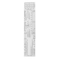 Essential EKG Ruler Pocketcard in English. 