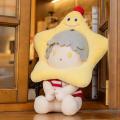 SF labubu [Clothes Only] Little Star Little Apple Christmas Small Head Set Series 5cm Pendant Blind Box Raab Doll Clothes. 