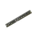 Car Universal Mono Metal Material Turbo Charged Logo Black/Chrome 01 Pc/Pack Large Size Poly Bag Pack (China). 