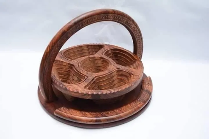 WOODEN%20GOLD-Wooden%20Handmade%20Antique%20Dry%20Fruit%20Basket%20with%20Folding%20Trivet-%20Wooden%20Hand%20Carved%20Dry%20Fruit%20Basket%20Foldable-High%20Quality-Different%20Design%20Will%20be%20Send%20based%20on%20availability%20-%20Image%203