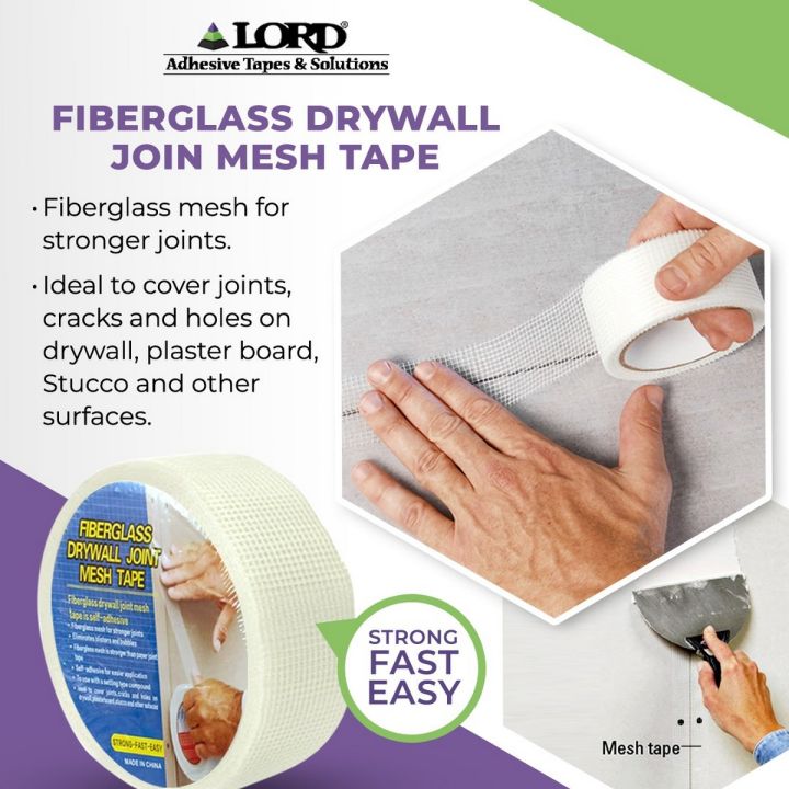 Fiber Glass Dry Wall Joint Mesh Tape - LORD TAPES - Dry Wall Joint Tape