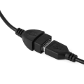 USB 2.0 Extension Cable High Performance -1.5M-Black, Male A To Female A Extension Cable Speed 5GBps for Laptop/PC/Printers. 