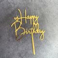 Heart Happy Birthday Cake Topper Birthday Acrylic Cake Topper. 
