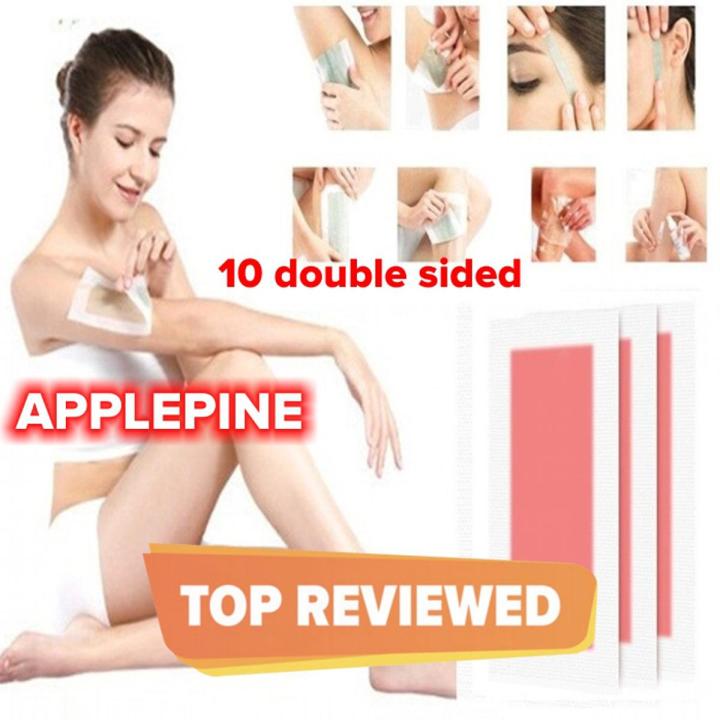 Under Legs Wax Strips 100% One Step Hair Removal Cold Wax Strips 10