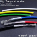 5meter Heat Resistant Wire High Temperature Silicone Wire 300°C Fiberglass Braided Insulated Warm Floor Heat Element Copper Cable. 
