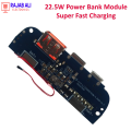 22.5w  & 2s 35W Quick Charge 3.0 Power Bank Module 5V/3a 9/2a 12v/2.2a lithium Battery Fast Charger Circuit With Fast Charging indication LED. 