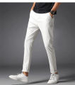 Cotton Jeans White Pants for Men Classic Material Pure White Color Formal and Party wear College wear Office wear. 