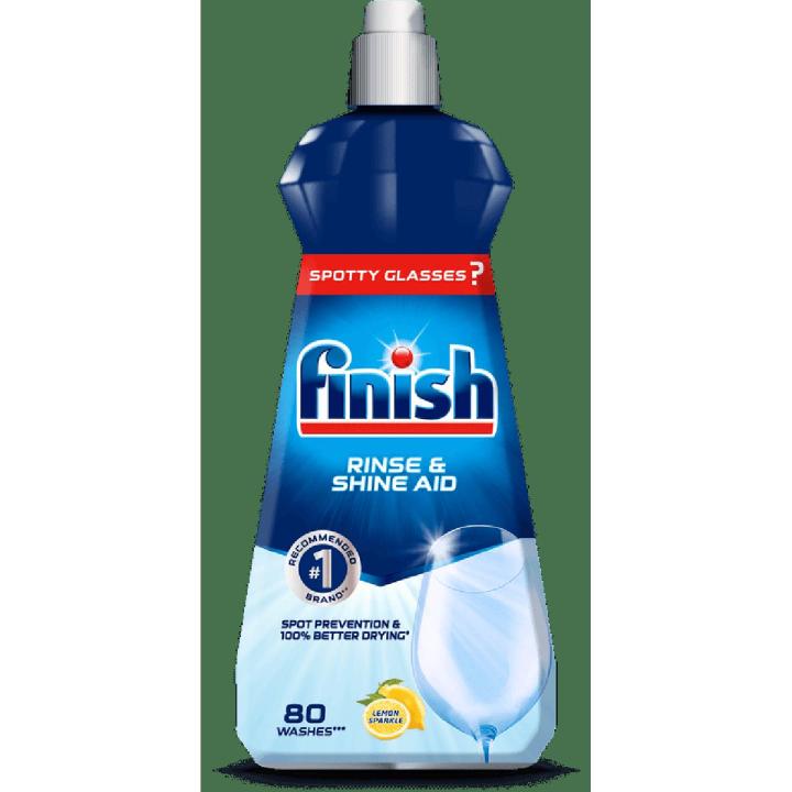 Rinse and shine Aid (Lemon Sparkle) Finish 400ml ( Imported )