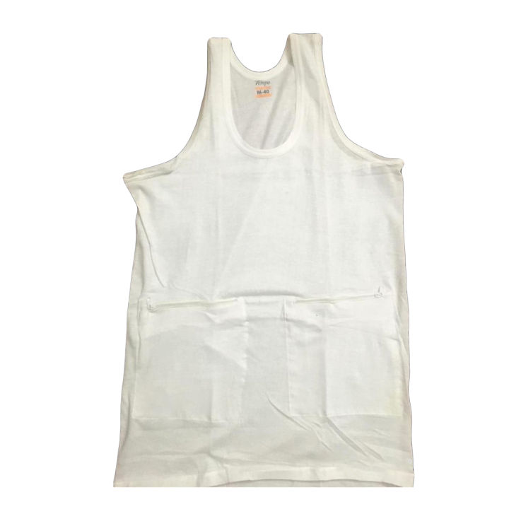Pocket Vest/ Jaib wali Sando Banyan in Sleeveless For Hajj, Umrah & Tourist Pack of 3