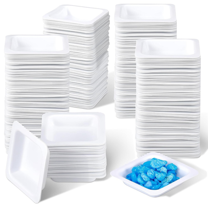 200 Pcs Weigh Boats Small 7 Ml Plastic Disposable Trays