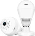 Night Vision Camera 360 Degree Panoramic CCTV Security Wireless IP Wifi Light Bulb Camera V380 - Bulb Camera. 
