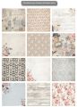 10 x10 inch 24 sheets printed patterns scrapbook paper origami paper DIY gift Card Making Handmade Home deco Pattern paper Flower Paper Pack. 