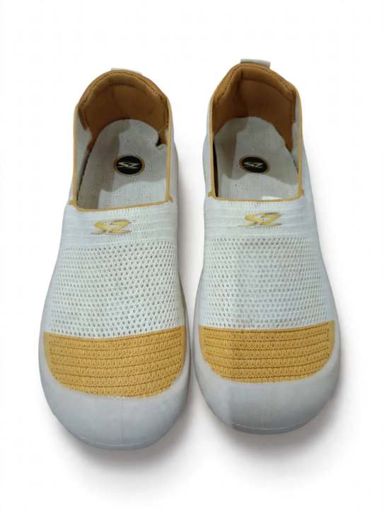 SHAZ%20FOOTWEAR%20Women's%20White%20&%20Mustard%20Slip-On%20Walking%20Shoes%20-%20Lightweight%20Breathable%20Comfort%20Loafers%20for%20Ladies%20-%20Image%203