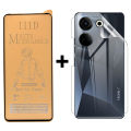 Tecno Camon 20 Matte Glass Protector Ceramic Glass + Back Protector Transparent Hydrogel Soft Film jell Protection For Tecno Camon 20. 