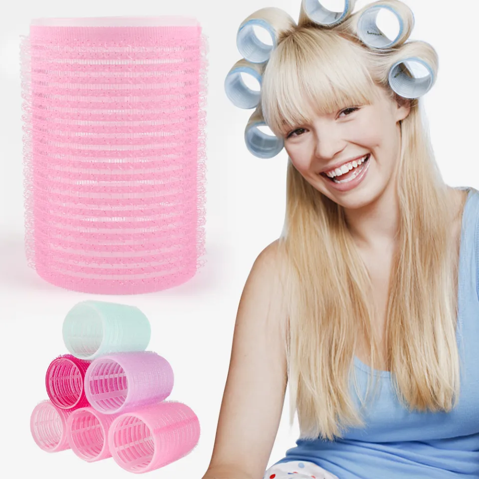 1/5/10PCS Self-Grip Hair Rollers Heatless Hair Curlers No Heat