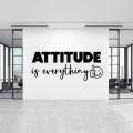 Attitude is Everything Quote Office Wall Stickers | Motivational workplace Quote Wall Decals, Inspirational Quotes Wall Decals Stickers Gift. 