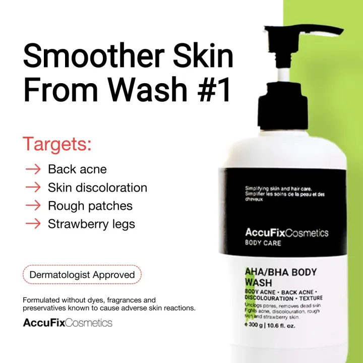 AccuFix%20Cosmetics%20AHA/BHA%20Body%20Wash%20(300g)%20%7C%20Acne%20Body%20Wash%20%7C%20Anti-acne%20%7C%20Rough%20Skin%20-%20Image%204