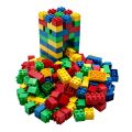 Jumbo Translucent Building Bricks Collections, STEM Toy, Builders, Creatives Manipulatives, Stacking Blocks, EARLY Preschool Educational Sensory Learning Toys, Montessori Developmental Sorting Stacking for Toddlers, Babies, Kids & Childrens. 