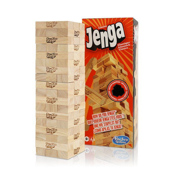 Classic Jenga Wooden Stacking Tower Board Game For Kids Adults