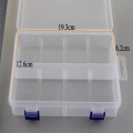 1pcs Transparent Plastic 2 grid fixed 8Grid Storage Box Jewelry Beads Pills Screw Organizer Container Case Storage Case Boxes. 