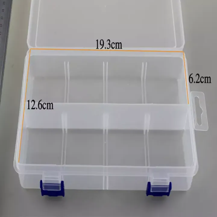 1pcs%20Transparent%20Plastic%202%20grid%20fixed%208Grid%20Storage%20Box%20Jewelry%20Beads%20Pills%20Screw%20Organizer%20Container%20Case%20Storage%20Case%20Boxes%20-%20Image%203