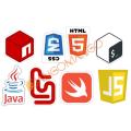 6 Pcs New Programming Languages Logo Stickers 3.0 Mini Pack for Laptop Desk Notebook Phone DIY Stickers - JangoMango Store. 