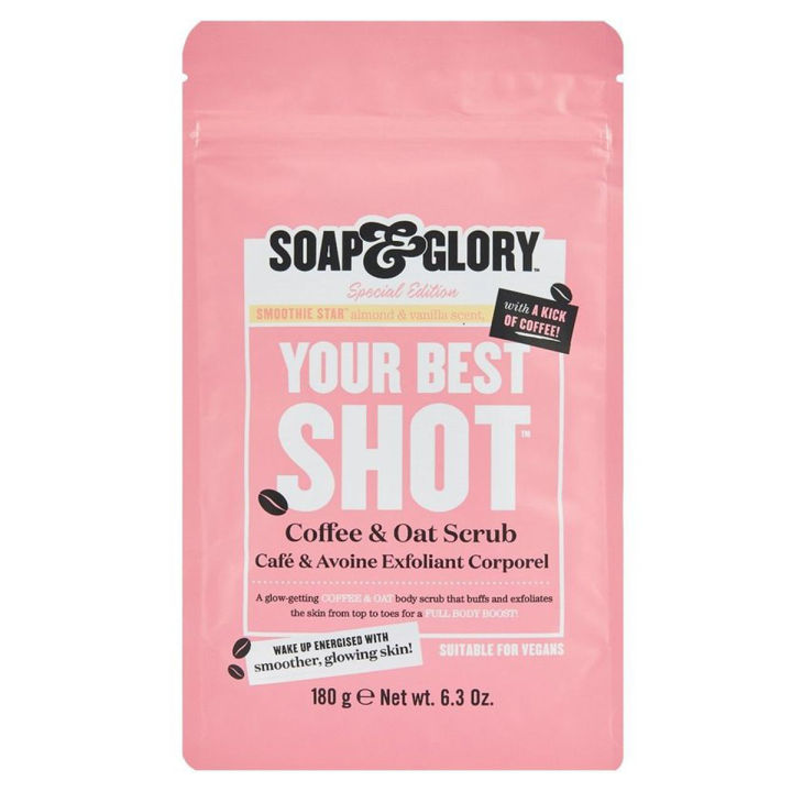 Soap and Glory - Smoothie Star Shot Coffee & Oat Scrub - 180G.