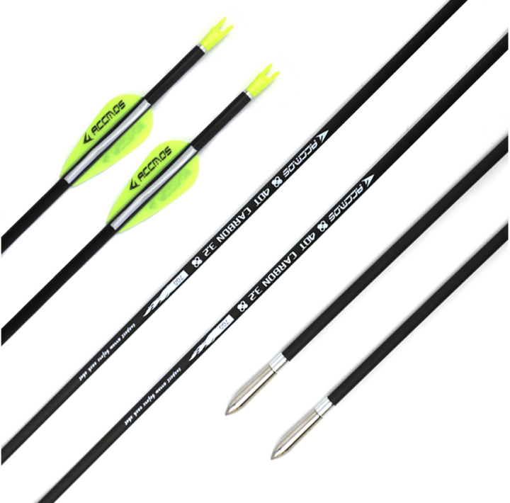 ID 3.2mm High Quality Carbon Archery Spine 500 Arrows for Recurve Bow Shooting