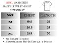 Ruku Garments New Half Sleeve Plain Navy Blue Tshirt For Men. 