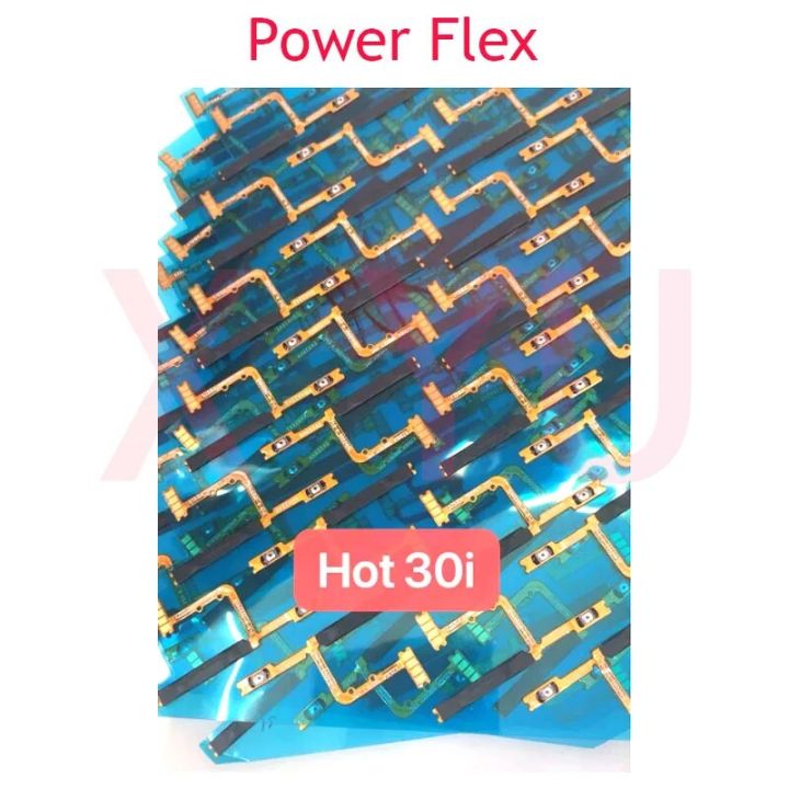 For Infinix Hot 30 X6831 / Hot 30i X669 Power On Off Switch Volume Side Button Flex Cable Repair Parts