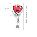 Cute Medical Pvc Badge Retractable Badge Reel Nurse Doctor Student Exhibition ID Card Clips Badge Holder Stationery. 