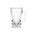 Premium Glass Beer Mugs/Beer Glasses  250ml- Set of 6, Transparent. 
