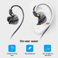 S16 3.5MM/Type C Wired Headphones 45 Degree Bending In-ear Headset Handsfree Earbuds with Mic Game Sports Earphone for Samsung. 