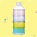 1PC 4/3 Layers Travel Snack Powder Baby Milk Storage Container for Milk Powder Milk Storage Container. 