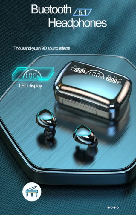 OkS M10 tws Wireless Earphone Touch Bluetooth Earplug In Ear Stereo Sport Headsets cvc8.0 Digital Display Black Good If With No Reduction Headphones by oks