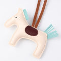 EverToner Fashion PU Leather Horse Keychain Handmade Pony Charm Accessories Key Chains for Women Bag Key Ring. 