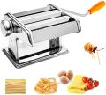 Pasta Maker, Roller Pasta Machine Stainless Steel Noodle Machine - 6 Adjustable Thickness Settings. 