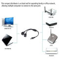 RJ45 Male to 2 Female Splitter DSL LAN Network Ethernet Adapter Cable. 