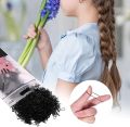 Colorful Rubber Band Kids Girl Colorful Fashion Disposable Rubber Band Elastic Hair Band Thin Small Ponytail Hair Elastics Daily Life Big Size Clear Hair Elastics for Women's Hair (I, One Size) 600-800 Pcs Pack. 