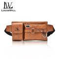 LouisWill Men's Business Shoulder Messenger Bag Briefcase Crossbody Bags Designer Luxury Men's Shoulder Bag Portable PU Handbag With Headphone Hole For Travel Outdoor Men Laptop Briefcases Bag. 