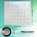 The Round Transparent Sticker Tamper evident Labels High Security Stickers Void Label Warranty seal Holographic Stickers 0.8inch. 
