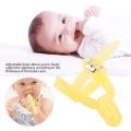2colors Adjustable Thumb Sucking Finger Protector Silicone Biting Teether for Babies Infant. 