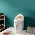 Rice Bucket Automatic Cereal Dispenser Storage Box Kitchen Food Tank Rice Container Organizer Grain Storage Cans With Measuring Cup. 