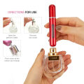Perfume Mini Portable Refillable Aluminum Atomizer Bottle 5ml Refill Perfume Spray Bottle Cosmetic Container For Travel. 