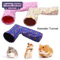 Green forest Squirrel House Metal Buckle Right Angle Hamster Tunnel. 