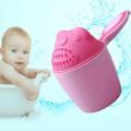 Baby Bath Mug Cartoon baby shower cap baby shampoo cup child bathing baby bath spoon child shampoo cup child bath baby bath shower mug green/pink. 