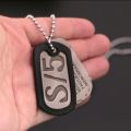 Anime Gangsta Necklace So Ao S5 Dog Tag Stainless Steel Metal Bead Chain Pendant Women Necklaces Jewelry. 