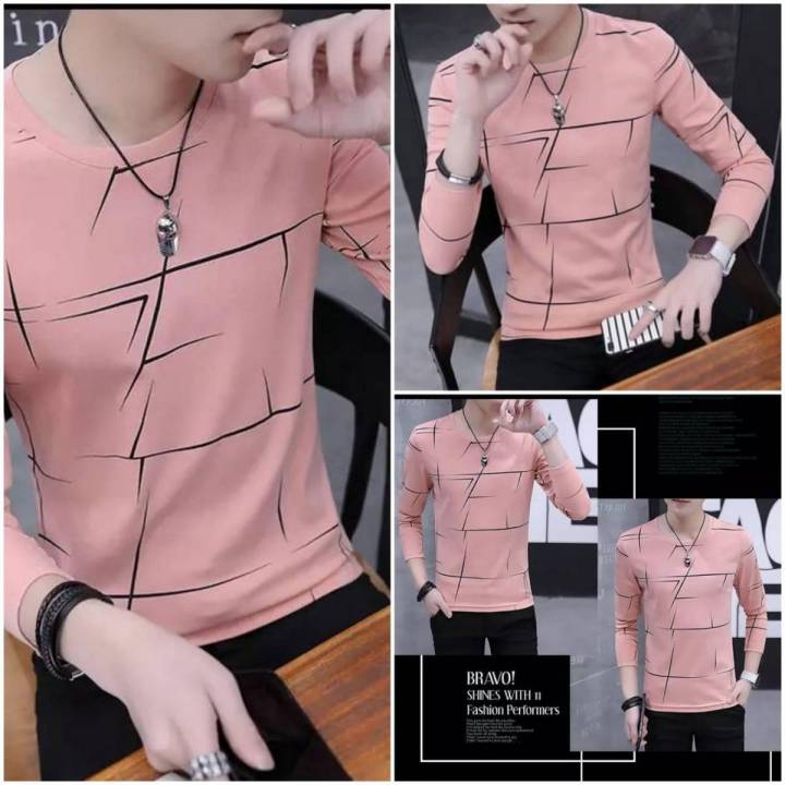 Cross Line T-Shirts Full Sleeves